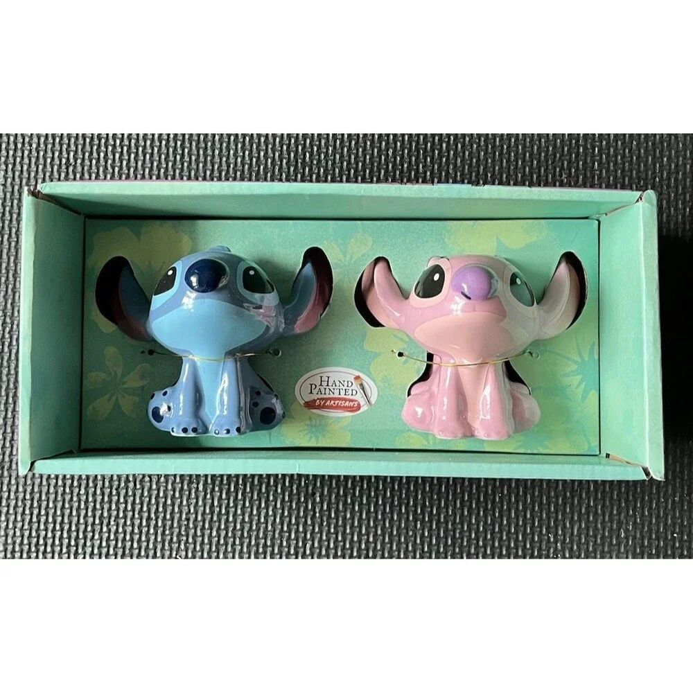 Lilo & Stitch Ceramic Stitch and Angel Salt & Pepper Shakers Multi-Color